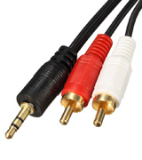 LEORY 3,5 mm to 2 RCA