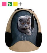 Melenni Эконом S 30х15х35 см Переноска-рюкзак для кошек
