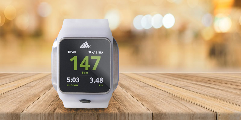 Adidas Smart Run часы спортивные в использовании